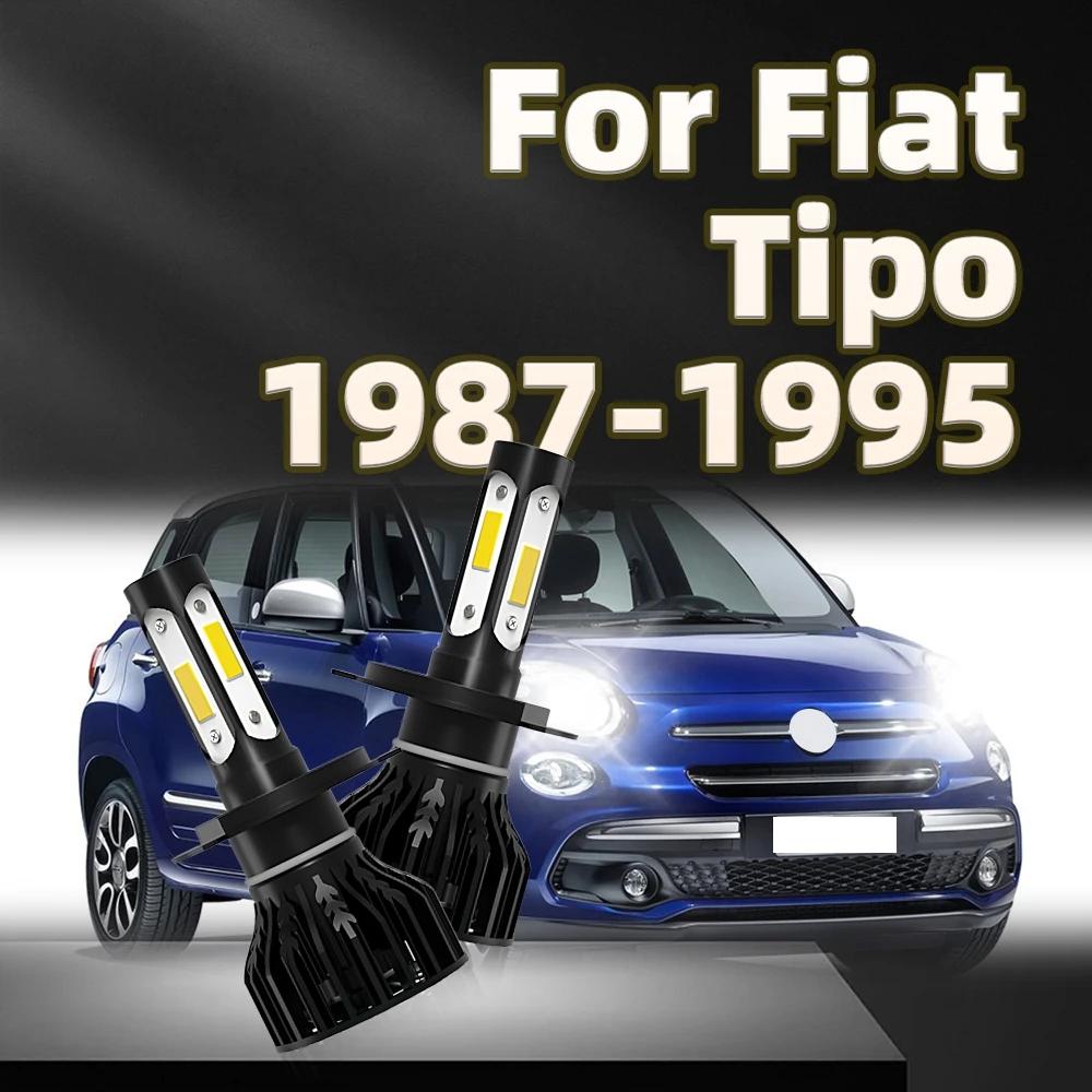  130W Hi/Lo  LED Ʈ , Fiat Tipo 1987 1988 1989 1990 1991 1992 1993 1994 1995, 6000K